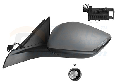 VAN WEZEL Sidespejl 4093817 venstre for PEUGEOT