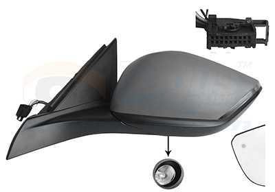 VAN WEZEL Sidespejl 4093827 venstre for PEUGEOT