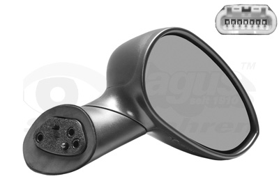 VAN WEZEL Sidespejl 1604806 højre for FIAT
