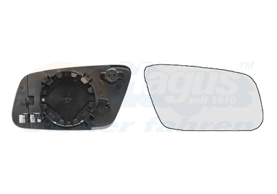 VAN WEZEL Spejlglas, udvendig spejl 0317838 højre for AUDI