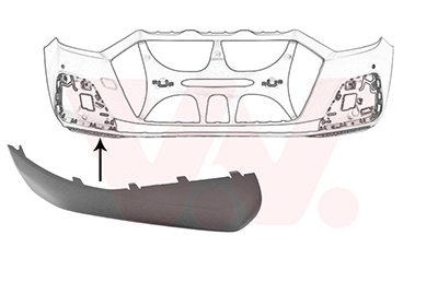 VAN WEZEL Spoiler 0366502 foran til højre for AUDI