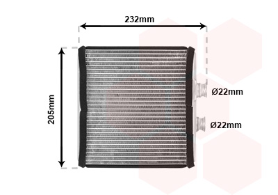 VAN WEZEL Varmeelement, kabinevarme 30006472 for MERCEDES-BENZ