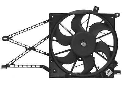 VAN WEZEL Ventilator, motorkøling 3742746 bagved køleren for OPEL