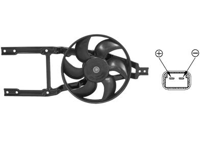 VAN WEZEL Ventilator, motorkøling 1758746 foran for FIAT / LANCIA