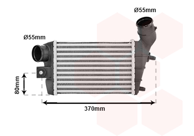 VAN WEZEL Ladeluftkøler 01004086 for ALFA ROMEO