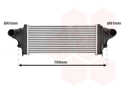 VAN WEZEL Ladeluftkøler 30004551 for MERCEDES-BENZ