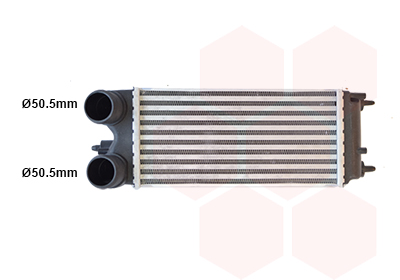 VAN WEZEL Ladeluftkøler 18014733 for FORD