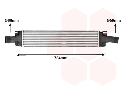 VAN WEZEL Ladeluftkøler 03014707 for AUDI VW