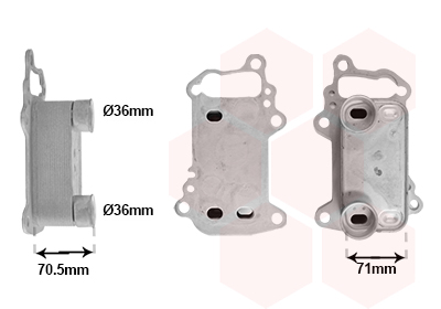 VAN WEZEL Oliekøler, motorolie 06013732 for BMW