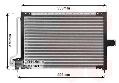 VAN WEZEL Kondensor, klimaanlæg 37005209 for OPEL