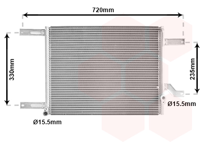 VAN WEZEL Kondensor, klimaanlæg 01005080 for ALFA ROMEO