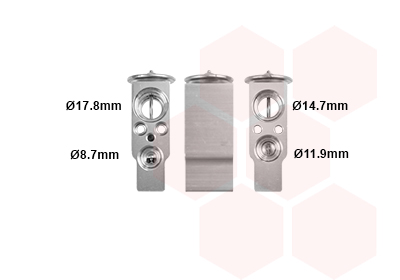 VAN WEZEL Ekspansionsventil, klimaanlæg 58001113 for VW OPEL PEUGEOT