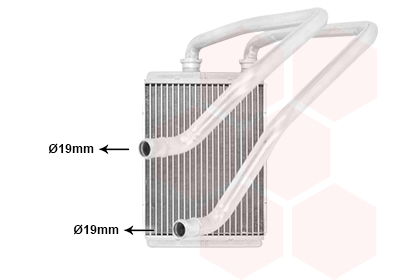 VAN WEZEL Varmeelement, kabinevarme 33006472 for NISSAN