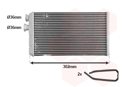 VAN WEZEL Varmeelement, kabinevarme 03016701 for AUDI