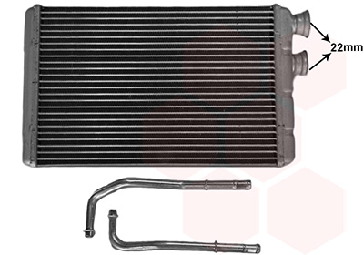VAN WEZEL Varmeelement, kabinevarme 06016707 for BMW