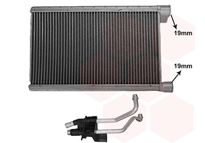 VAN WEZEL Varmeelement, kabinevarme 06016702 for BMW