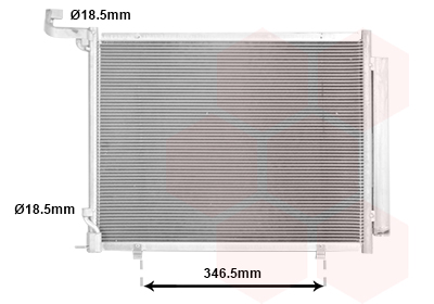 VAN WEZEL Kondensor, klimaanlæg 18015723 for FORD