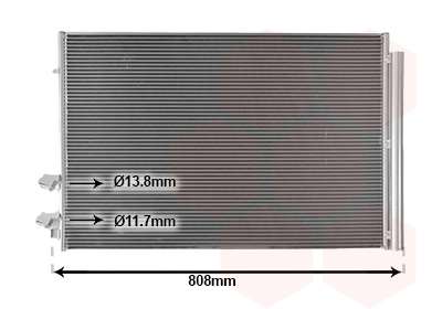 VAN WEZEL Kondensor, klimaanlæg 58015710 for VW