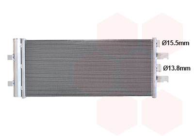 VAN WEZEL Kondensor, klimaanlæg 06015710 for BMW