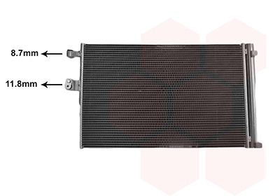 VAN WEZEL Kondensor, klimaanlæg 06015716 for BMW