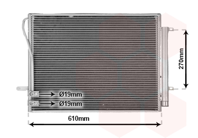 VAN WEZEL Kondensor, klimaanlæg 58015714 for VW