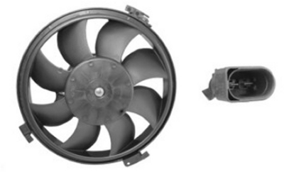 VAN WEZEL Ventilator, motorkøling 0315747 for VW