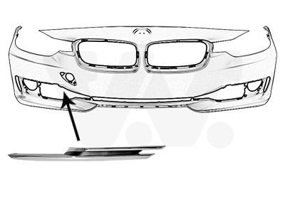 VAN WEZEL Pynte-/beskyttelsesliste, kølergitter 0670482 Kofanger for BMW
