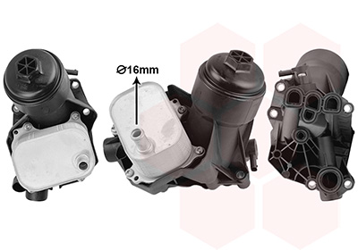 VAN WEZEL Oliekøler, motorolie 03013728 for AUDI