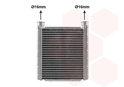 VAN WEZEL Varmeelement, kabinevarme 03016702 for AUDI