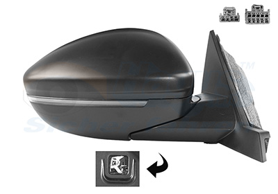 VAN WEZEL Sidespejl 1633826 højre for FIAT