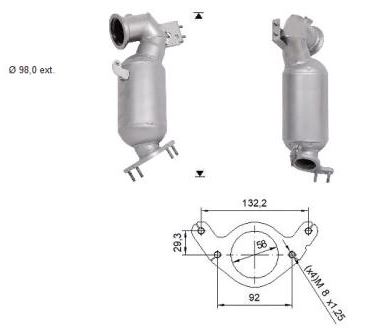 VEGAZ Katalysator ok363 for OPEL