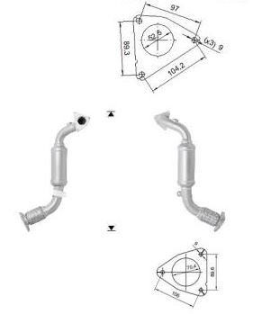 VEGAZ Katalysator ak337 for AUDI