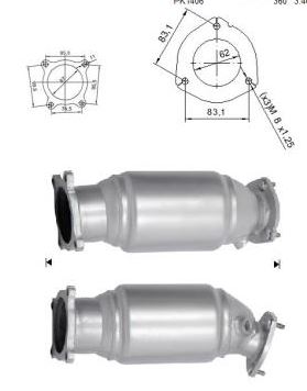 VEGAZ Katalysator ak341 for AUDI