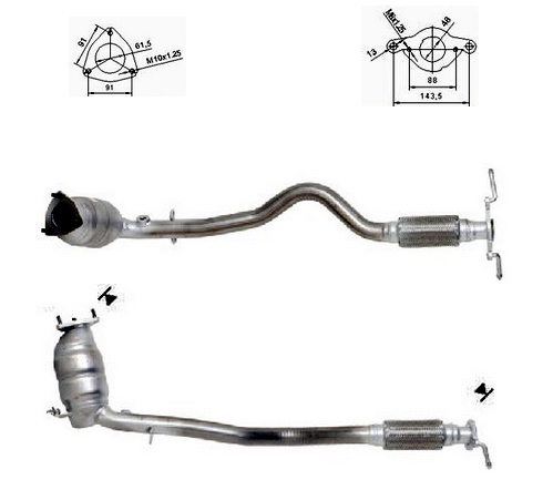 VEGAZ Katalysator alk963 for ALFA ROMEO