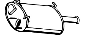 VEGAZ Bagerste lyddæmper dis17 for DAIHATSU