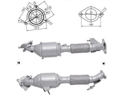 VEGAZ Katalysator fk304 for FORD OPEL