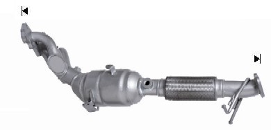 VEGAZ Katalysator fk859 foran for FORD VOLVO