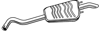 VEGAZ Bagerste lyddæmper fs423 for FORD