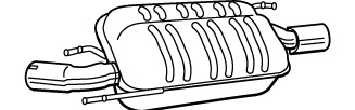 VEGAZ Bagerste lyddæmper fs537 for FORD