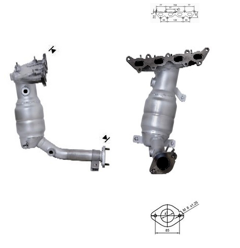 VEGAZ Katalysator ftk853 foran for ALFAROME/FIAT/LANCI