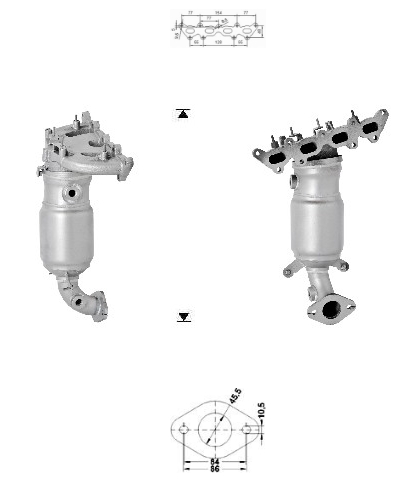 VEGAZ Katalysator ftk858 for ALFA ROMEO