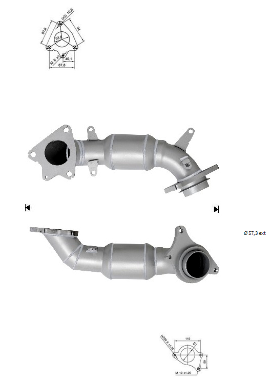 VEGAZ Katalysator HOK-956 for HONDA