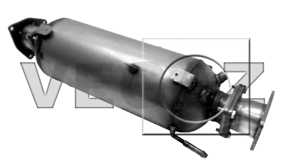 VEGAZ Sod-/partikelfilter, udstødningssystem IVK-906 for IVECO