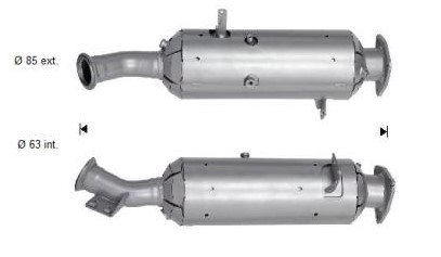 VEGAZ Sod-/partikelfilter, udstødningssystem IVK-909 for IVECO
