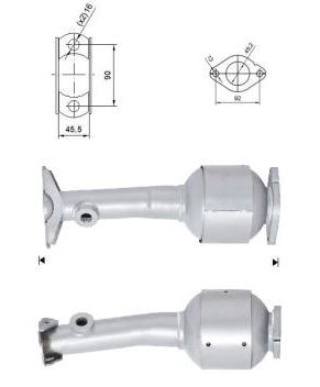 VEGAZ Katalysator mik979 for MITSUBISHI