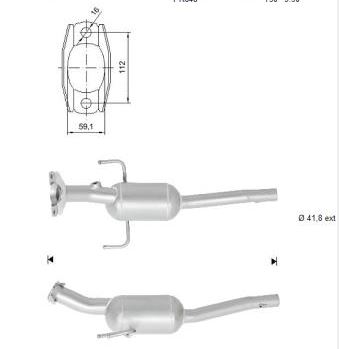 VEGAZ Katalysator mik983 for MITSUBISHI