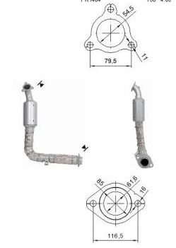 VEGAZ Katalysator mik992 for MITSUBISHI