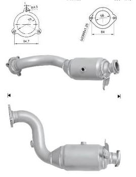 VEGAZ Katalysator mk353 for MERCEDES-BENZ