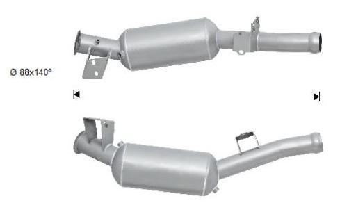 VEGAZ Sod-/partikelfilter, udstødningssystem MK-356SIC for MERCEDES-BENZ
