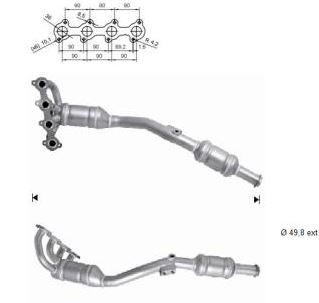 VEGAZ Katalysator mk966 for MERCEDES-BENZ